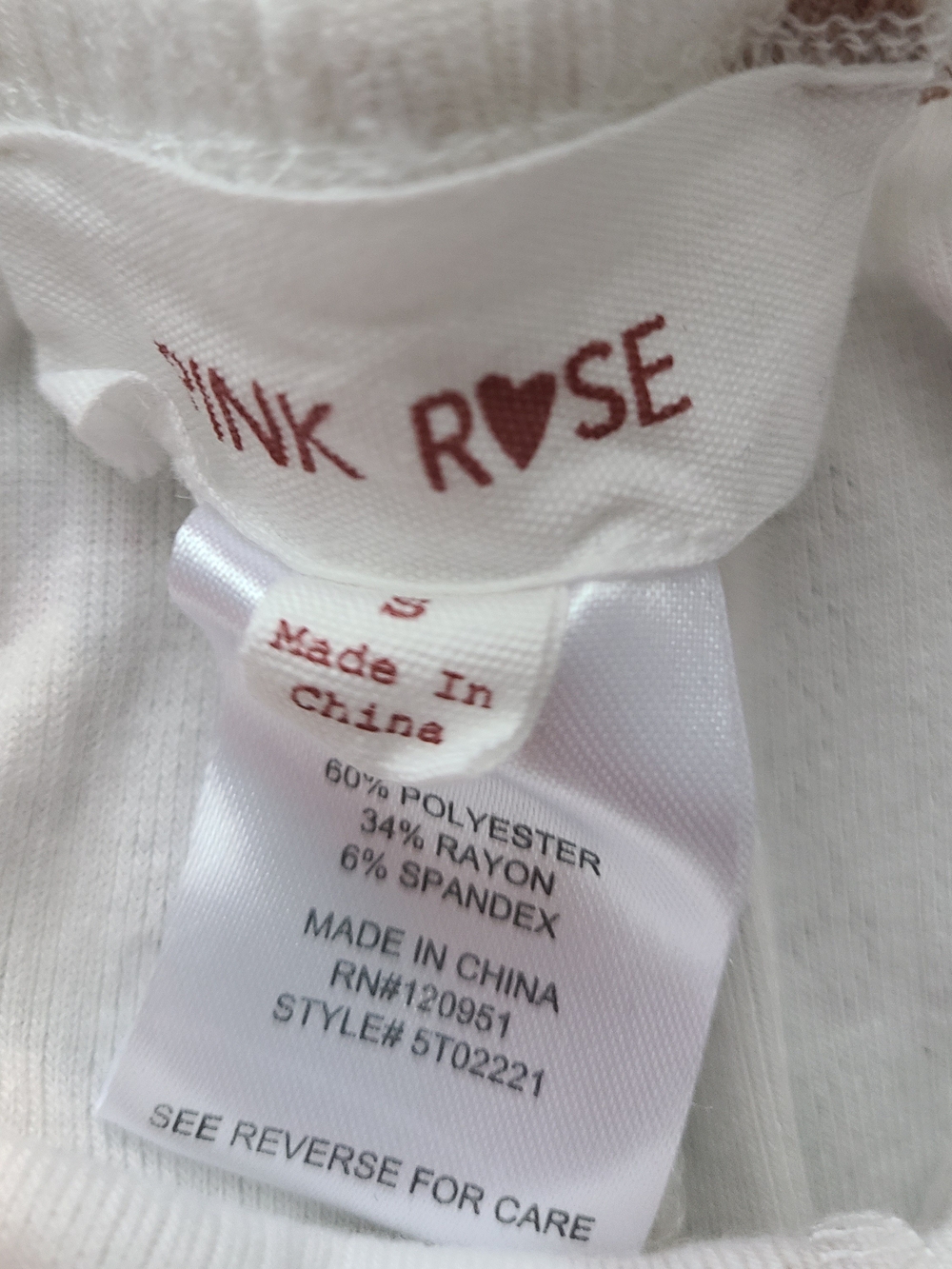 Pink Rose White Ribbed Cami & Shorts Sleep Set with Brown Teddy Print/Pink Bows - Picture 4 of 4